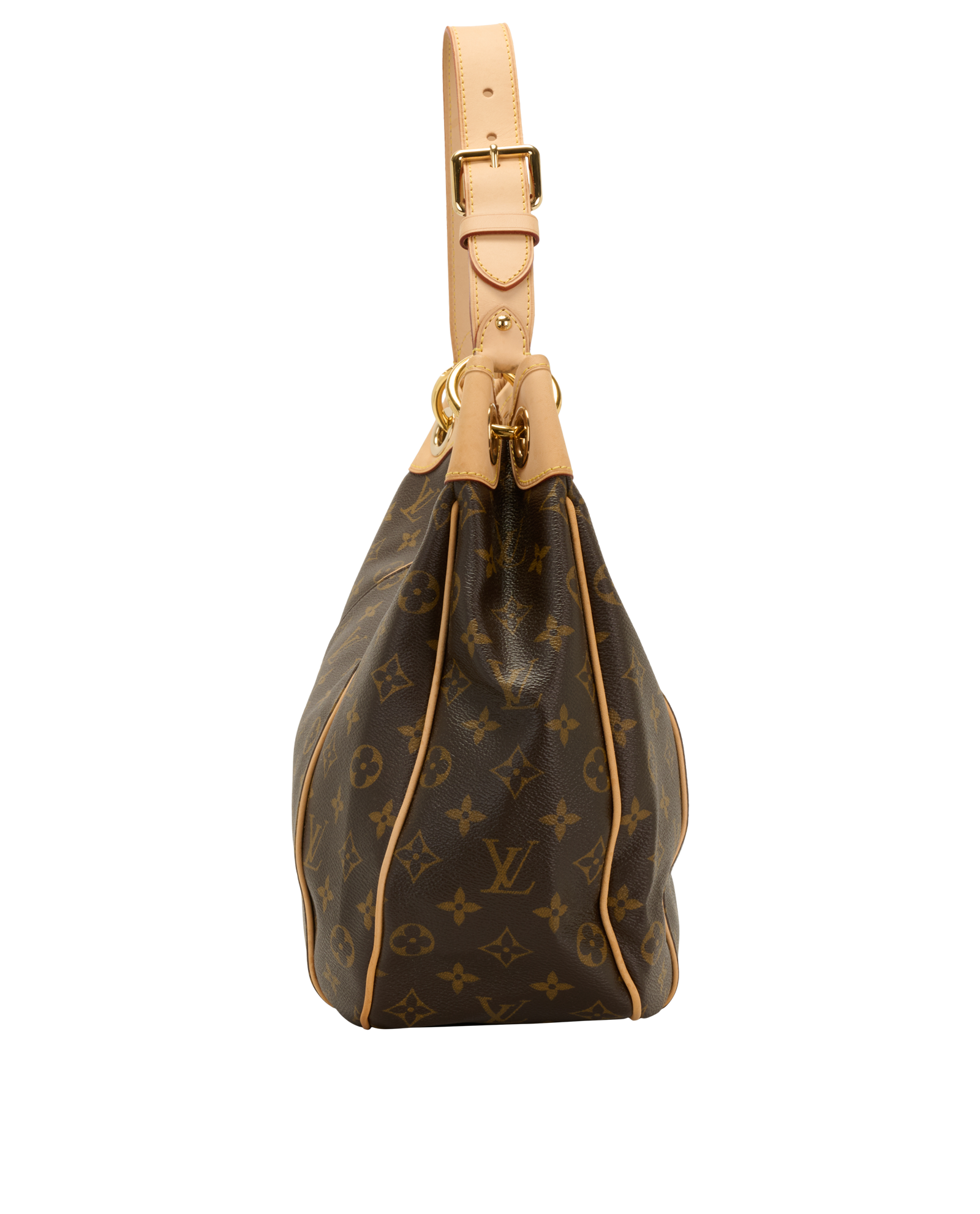 Galliera PM, &pound;1,100, Handbags, Brown, Canvas, Side view